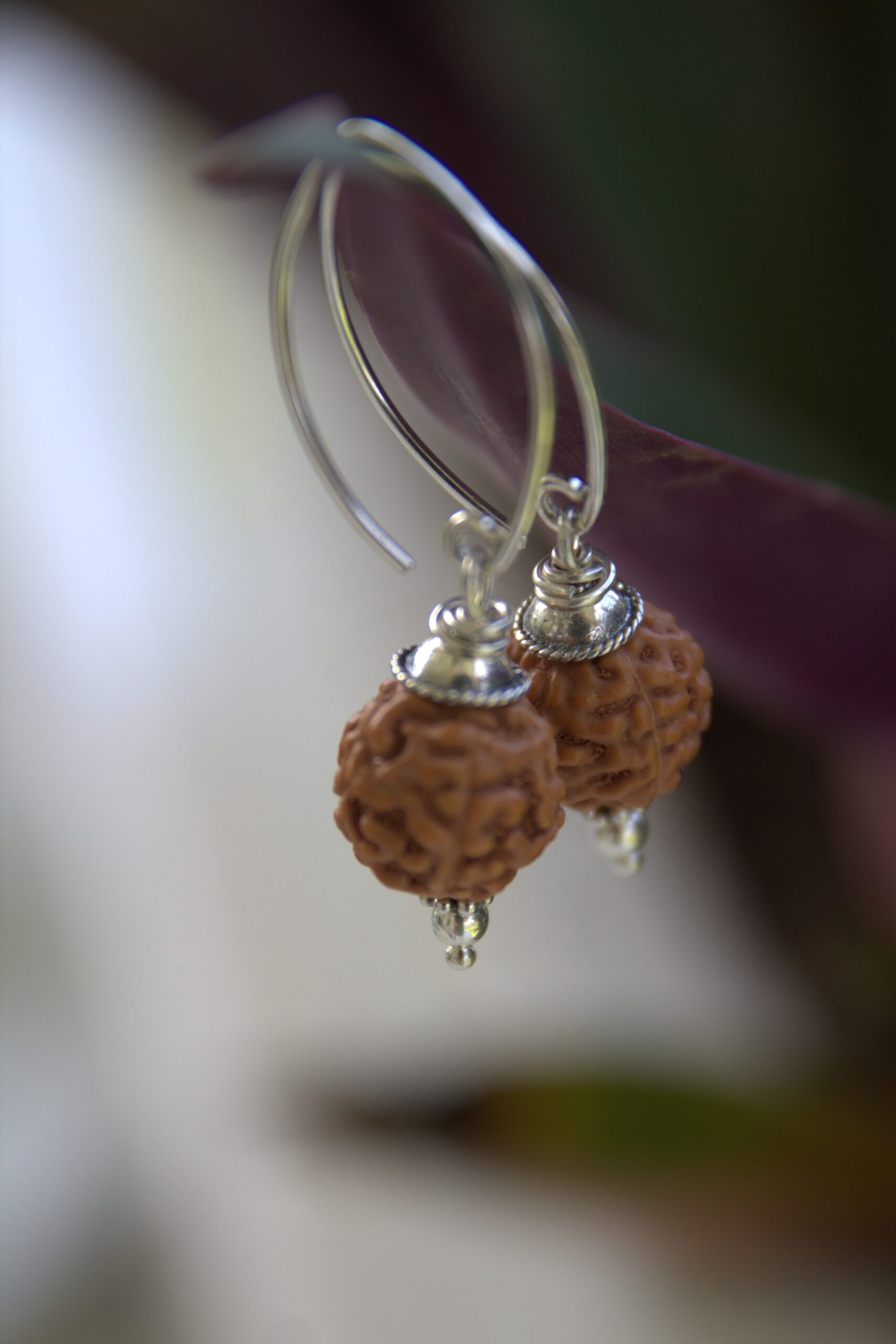 orecchini rudraksha orecchini rudraksha