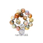 Bracciale Collezione Essenza di Namamala con pietre naturali diagata crazy lace e dettagli in argento 925.