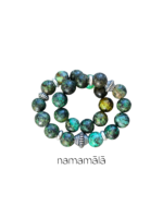 Bracciale Collezione Essenza di Namamala con pietre naturali di turchese africano e dettagli in argento 925.