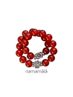 Bracciale Collezione Essenza di Namamala con pietre naturali di corniola e dettagli in argento 925.