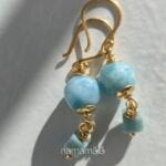 Larimar / oro