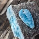 Pendente Larimar Goccia Allungata #07