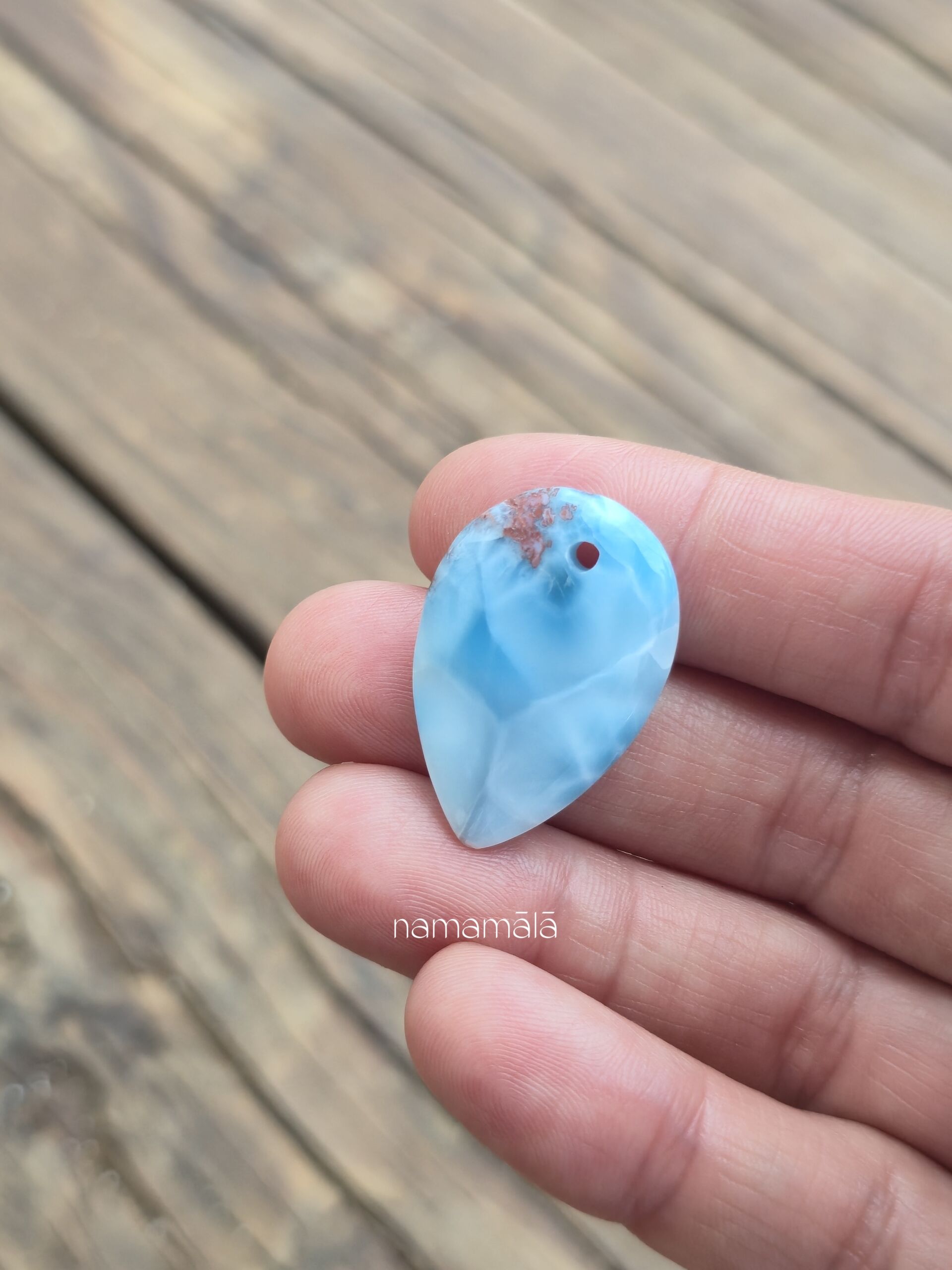 Pendente Larimar Goccia Allargata #19 - immagine 3