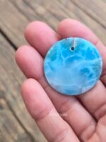 Pendente Larimar Tondo Sfumato #05 - immagine 3