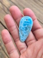 Pendente Larimar Goccia Allungata #07 - immagine 3